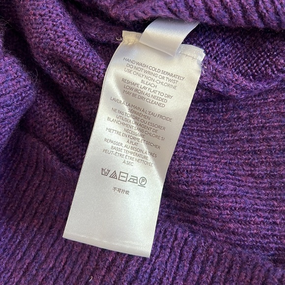 Anthropologie beautiful purple sweater! XL super soft - Picture 5 of 7